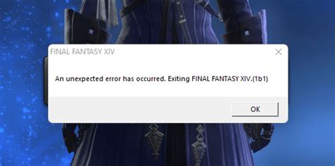 As it turns out, Square Enix, the developer of Final Fantasy XIV, has implemented a way for players to disable these pop-ups via the Settings menu. . Ffxiv error 1b1